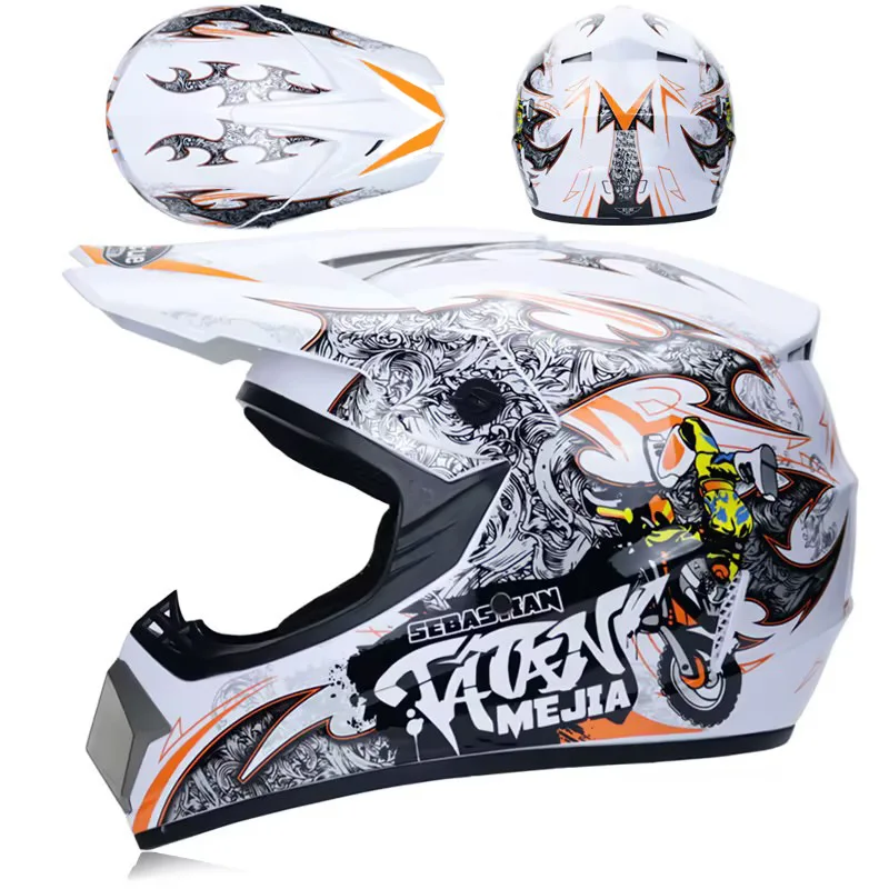 Orz Professional Racing Motocross Helmet Off Road Helmet Motorcycle Off-Road Cartoon Childrenr Atv Motorcycle Mtb Helmet