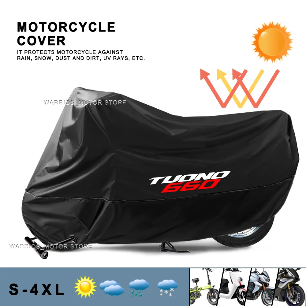 

Motorcycle Cover Outdoor Rain Dustproof UV Protector Covers For Aprilia TUONO660 tuono 660