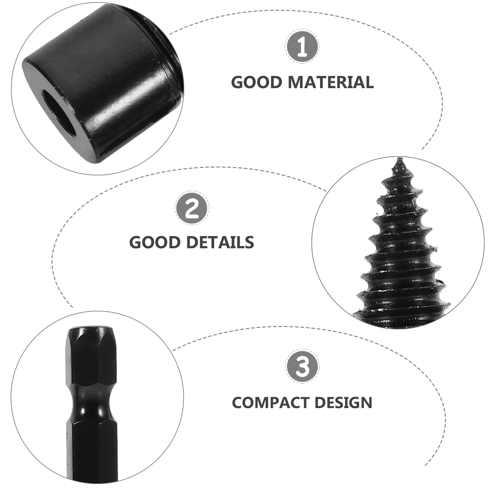

5pcs Firewood Drill Bits Carbon Steel Electric Wood Splitter Cones 32mm Tools Set For Camping Farm Outdoor Gardening