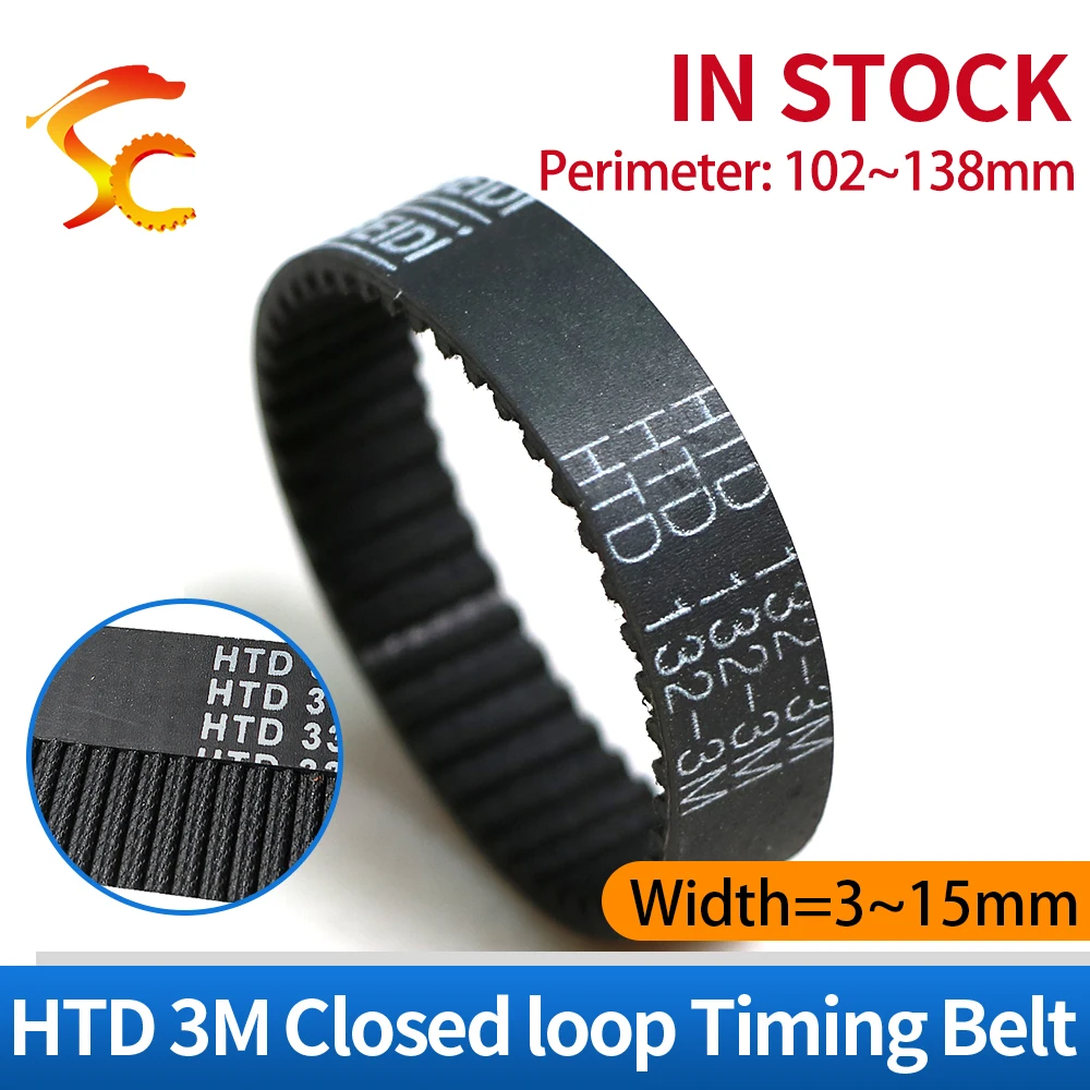 HTD3M Belt 3M 102 1…