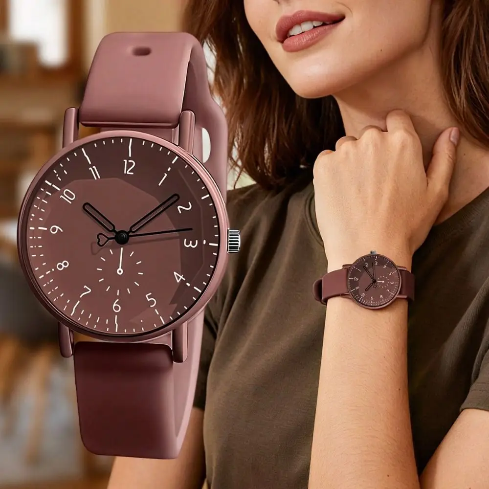 Fashion Candy Color Women Watch Silicone Strap Arabic Digital Dial Sports Wristwatch Ladies Quartz Watche Student Use