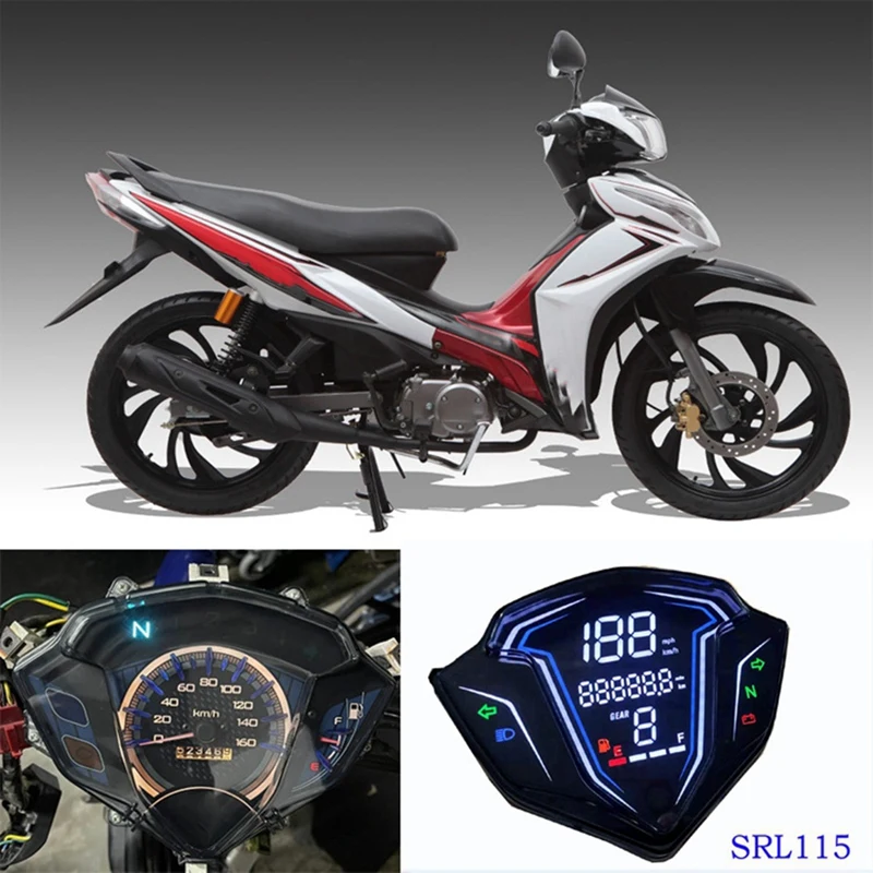 Motorcycle Digital Odometer Instrument Modification Refit Automatically Adjust For YAMAHA SRL115 FI / LAGENDA 115Z