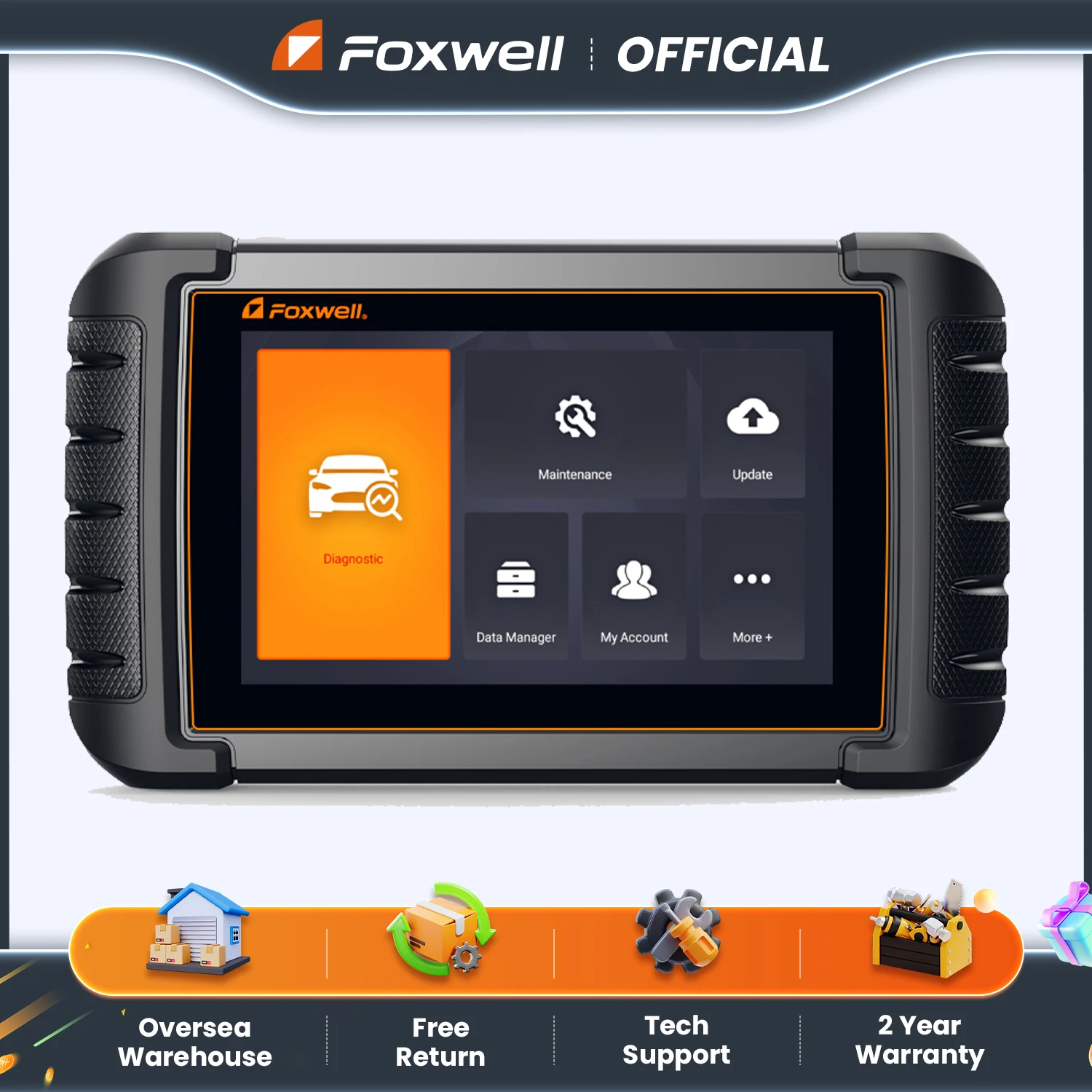 FOXWELL NT809 OBD2 All System Car Diagnostic Tools Bidirectional Control Test Scanner 30+ Services OBD2 Automotive Scanner