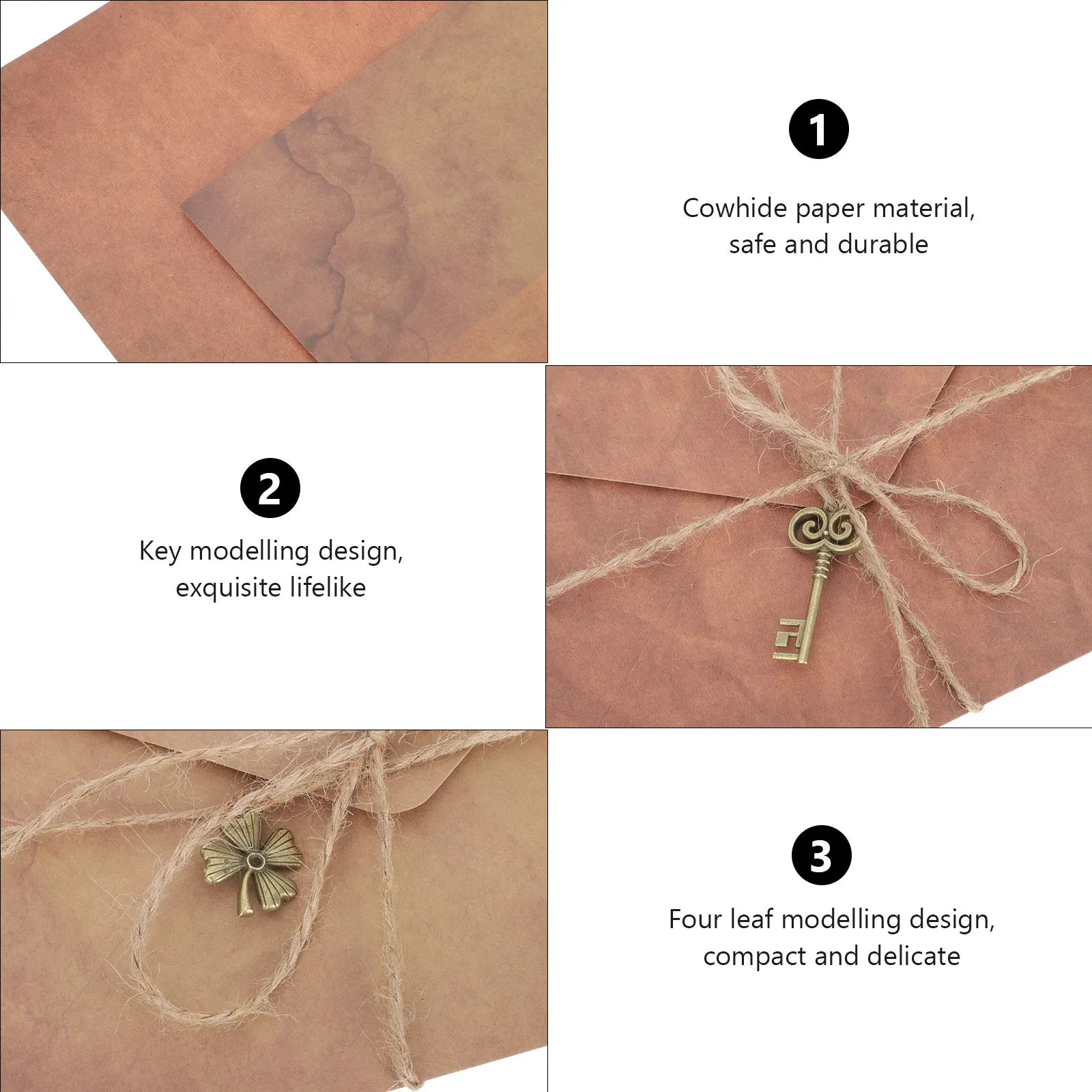 2 комплекта, винтажная бумага на день Святого Валентина, элегантность, долговечность, полный набор для фестивалей, поощрения, поздравления, подарки