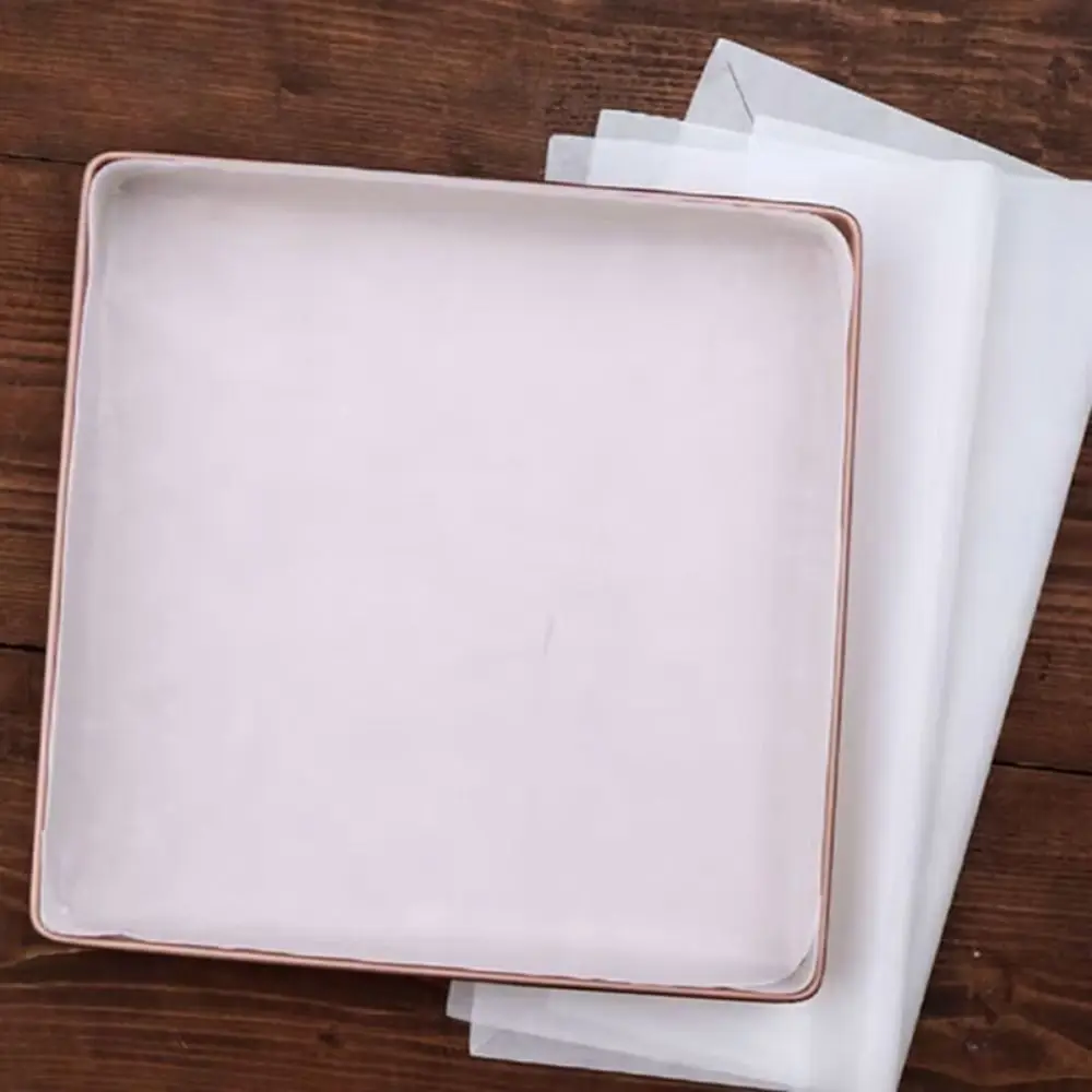 50Pcs High-temperature Resistant Baking Paper DIY Heat-resistant Non Stick Paper Precut Sheets Oil Absorbing Baking Oilcloth