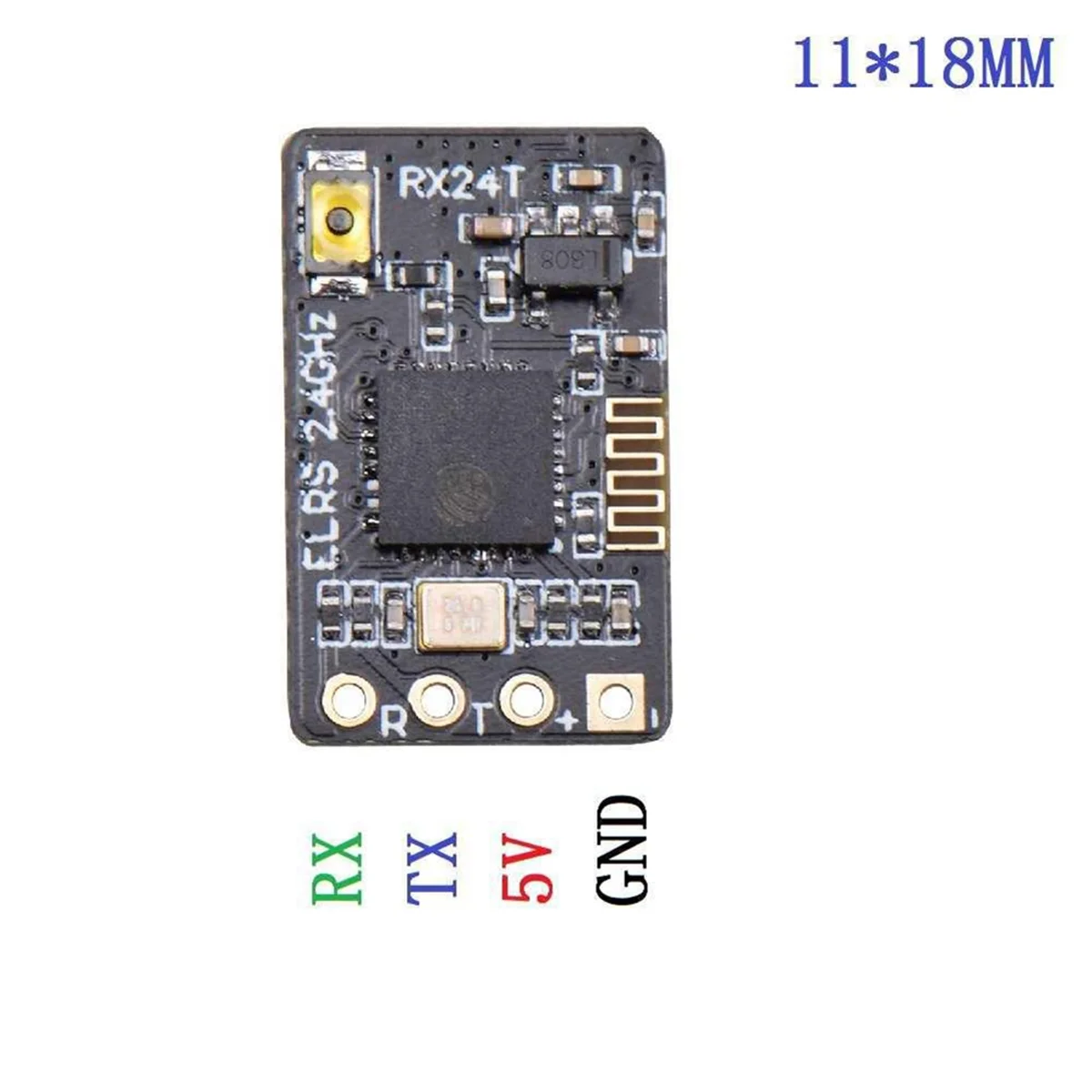 ELRS ReceiverELRS Receiver ExpressLRS RX24T 2.4G Receiver Radio Nano Long Range Receiver for RC FPV Drones DIY Accessories Parts