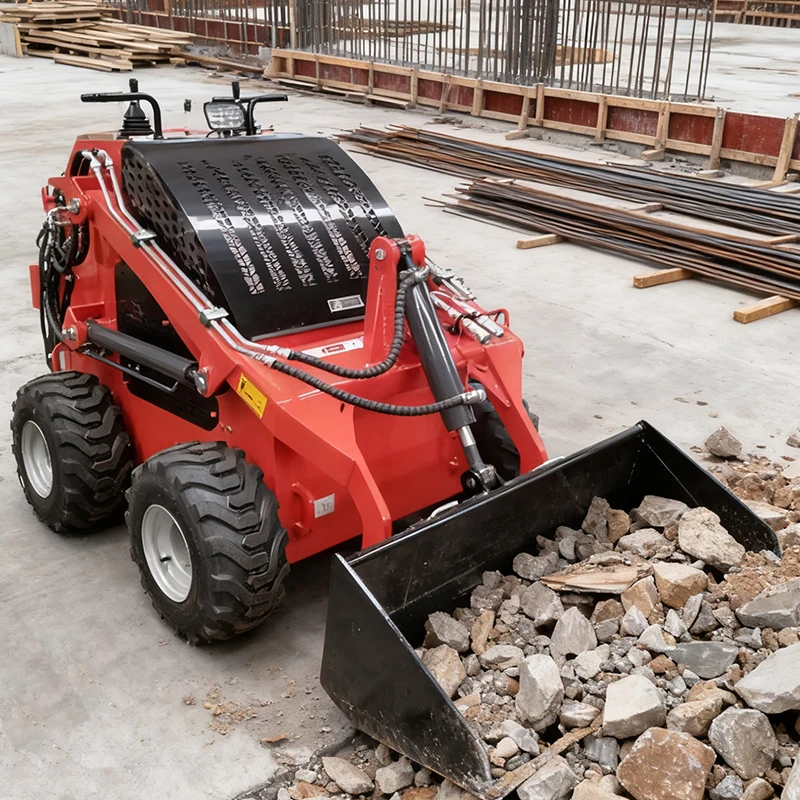 

Euro5 Mini Skid Steer Loader For Sale Agricultural Mini Loader Production Wholesale Small Wheel Skid Steer Loader Customized