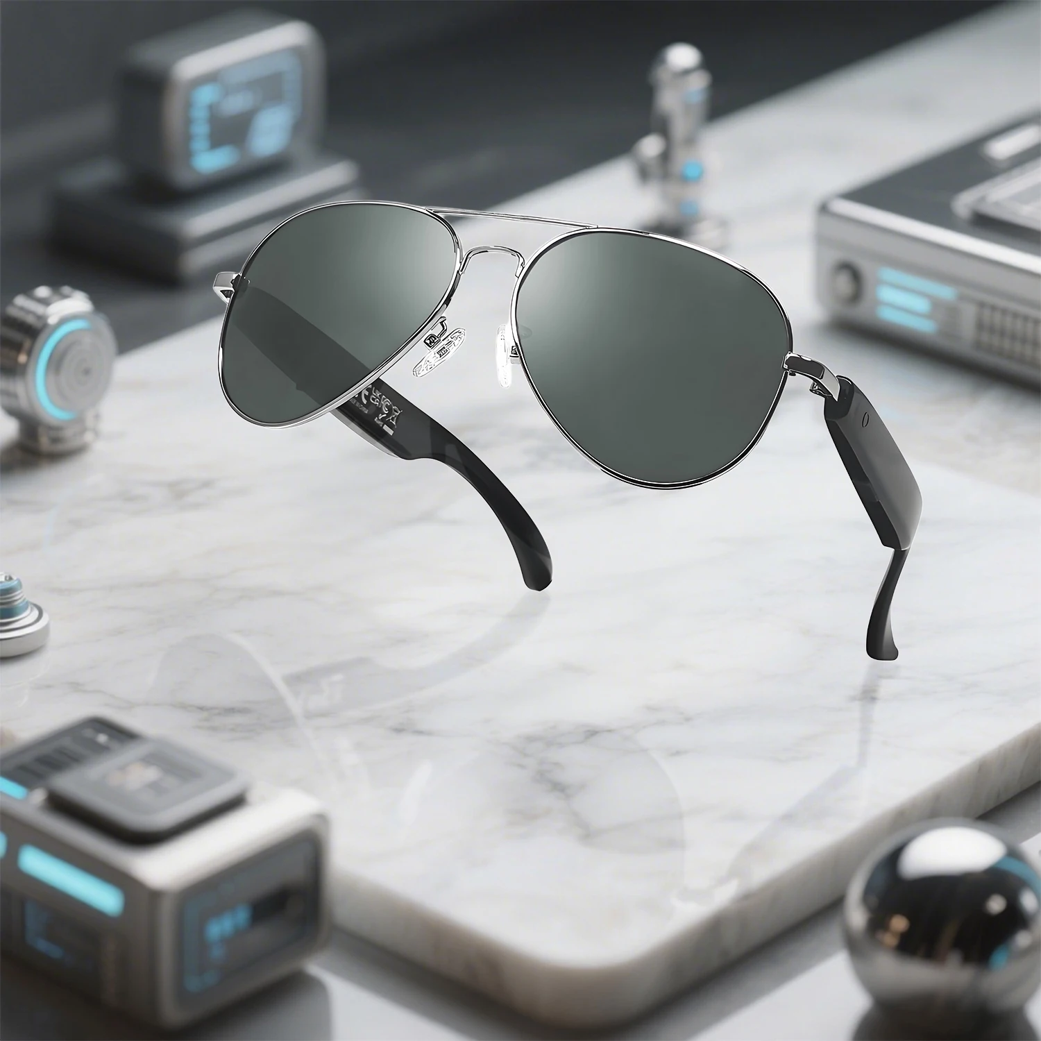 

F18 Outdoor AI Translation Sunglasses Audio BT Speaker Headset Wireless Music Portable Headphone AI Smart Glasses