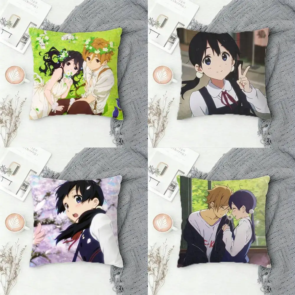 

T-Tamako Market Double-sided Printed Square Decorative Cushion Cover for Sofa Living Room Home Decor