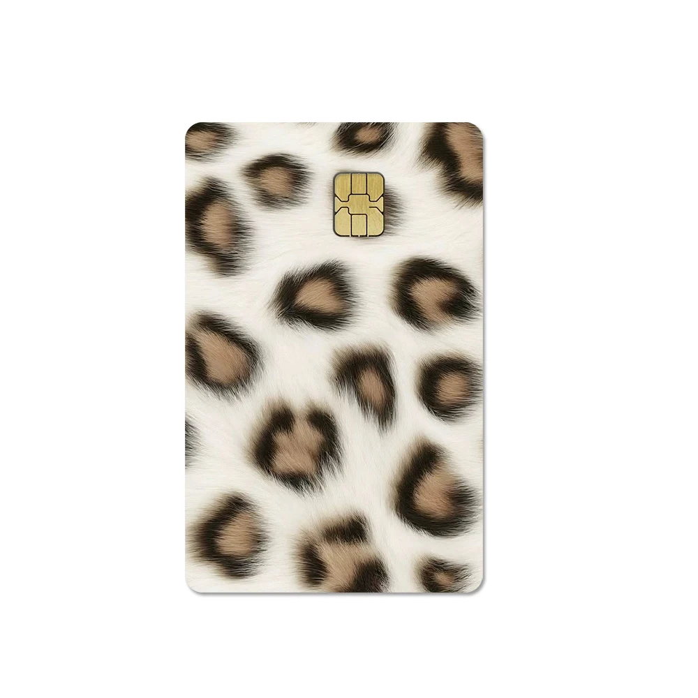 Kartenaufkleber-Set mit Leopardenmuster, 6 Designs, stilvoller Sim-Karten-Schutz, wasserfester, kratzfester Aufkleber für Kreditkarten – Detail 4