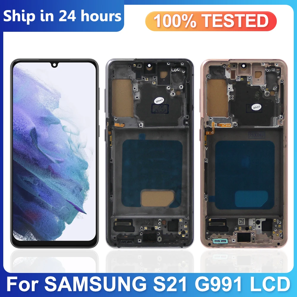 

TFT Samsung S21 5G Display Screen for Samsung Galaxy S21 5G G991B G991B/DS Lcd Display Digital Touch Screen with Frame 100% Test