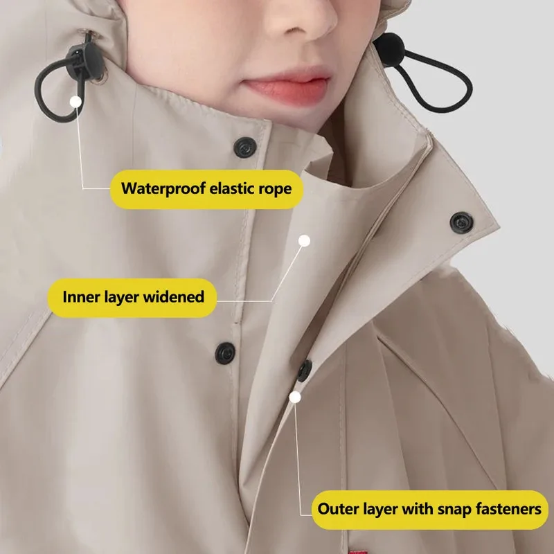 

Men Oxford Anti-water Motorcycle Raincoat Rain Suit Waterproof Separate Full Body Raincoats Protection Poncho for Daily Riding