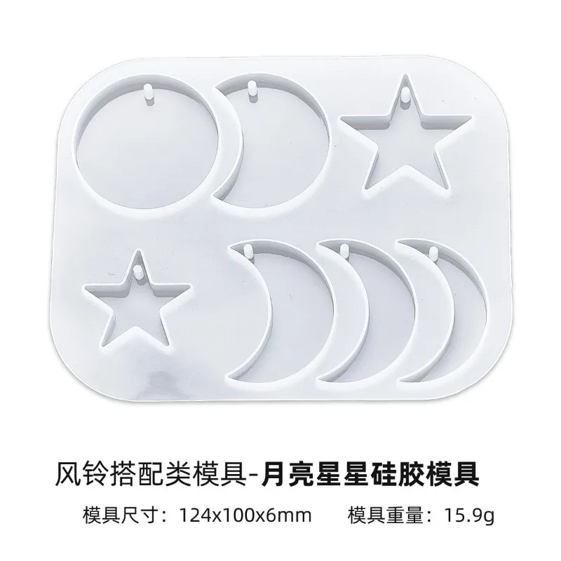 Sun Moon Star Wind Chime Mold Resin Epoxy Casting Kit