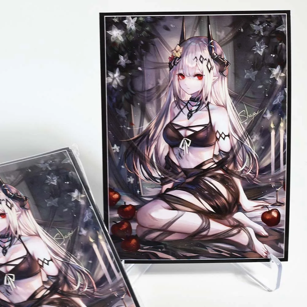 60 قطعة 67x92 مللي متر أنيمي حافظة بطاقات مجلس أرواق لعب حامي ل TCG/PKM/MTG بطاقات بطاقات التداول الأكمام هدايا لمحبي البطاقة