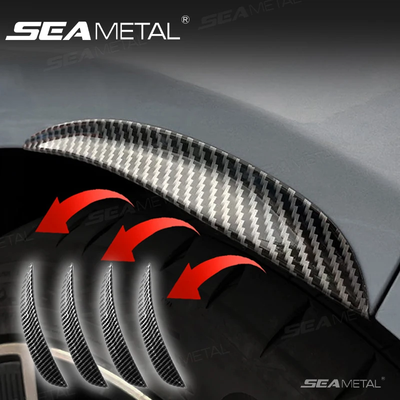 SEAMETAL Car Wheel Arch Protector Flares Wing Expander Fender Anti Scratch Wheel Eyebrow Protection Cover Anti-Collision Strip