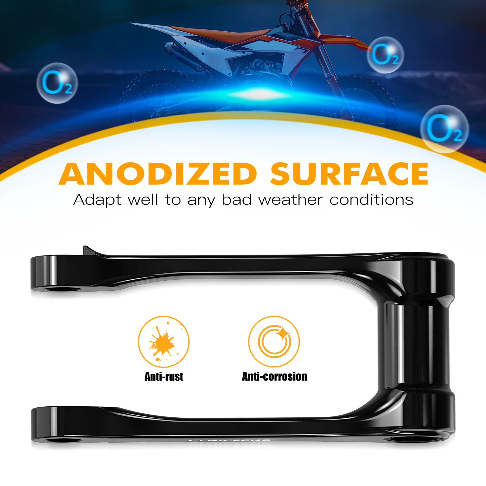 NICECNC 1 ''خفض ربط عدة ل KTM SX 125 SXF 450 XC 300 XCF 350 2023-2024 ل Husqvarna TE300 TE250 FE350 GasGas EC300 2024 #6