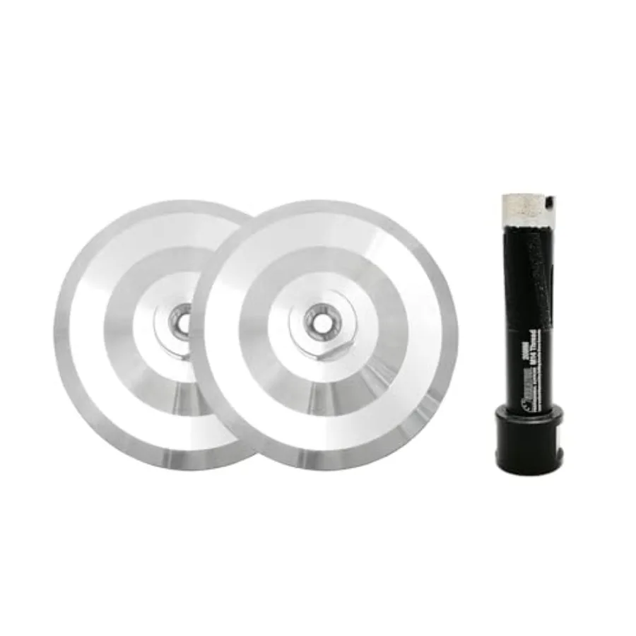 

5 Inch Backer Pad or Backing pad of Aluminum Body with 5/8-Inch-11 Thread for Diamond Pads 2-Pack
