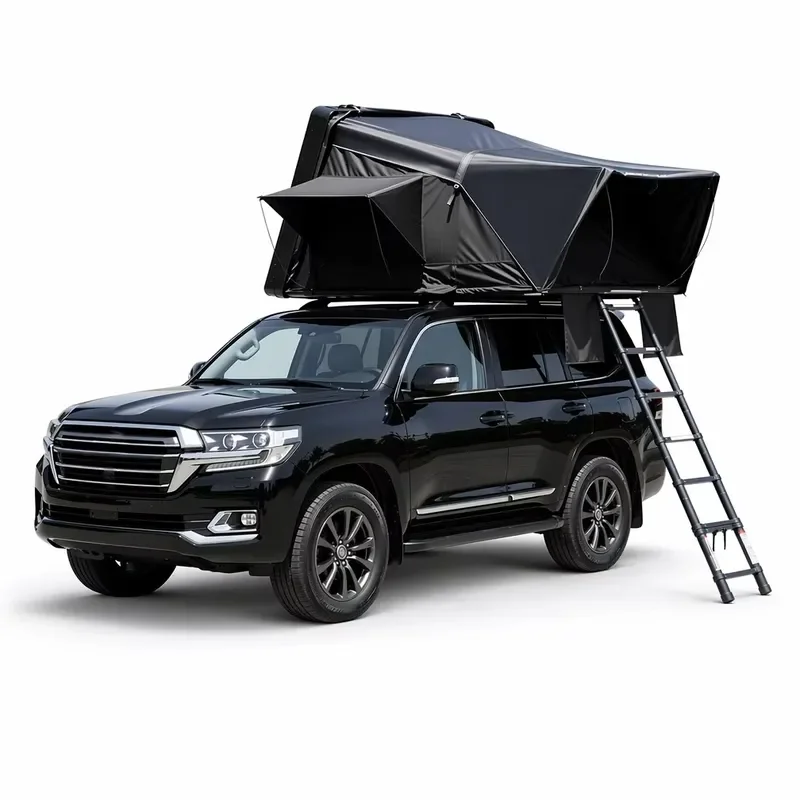 Triangle All-Weather Hard Shell Side-Flip Rooftop Tent Block ABS+ASA Anti-Aging Aluminum Frame Four-Season UPF50+ 3-Person