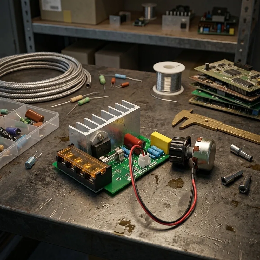 85mm X 55mm X 38mm 4000W Voltage Regulator Thyristor Voltage Control System Voltage Regulator Adjustable Voltage Module