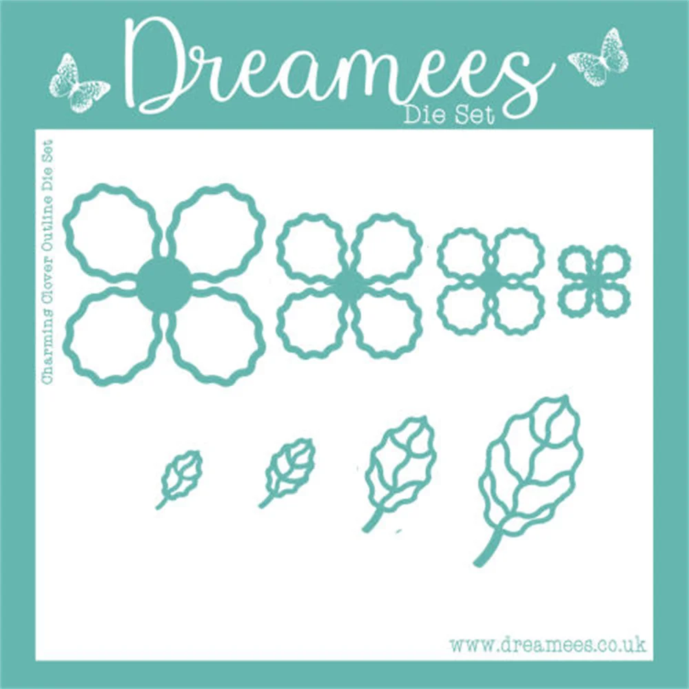 Charming Daisies Festive Frames Die Set Pretty Poinsettia Clear Stamps Layering Doily Metal Cutting Dies DIY Scrapbook Template image 3