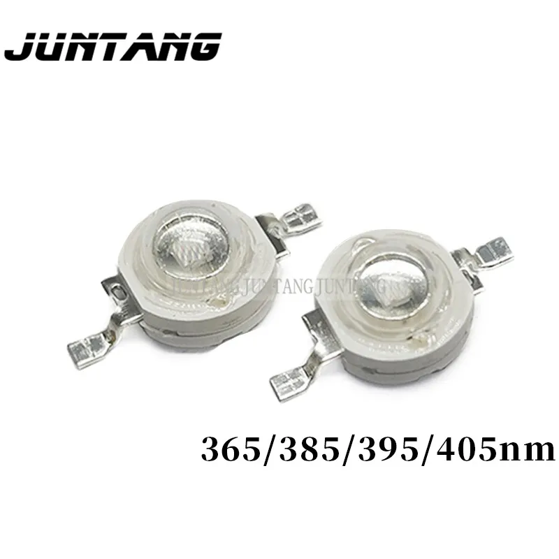 Cuentas de lámpara Uv led cree chip Cabine, 3W, alta potencia, 365-420NM, detección de curado, verdadero y falso, 10 piezas