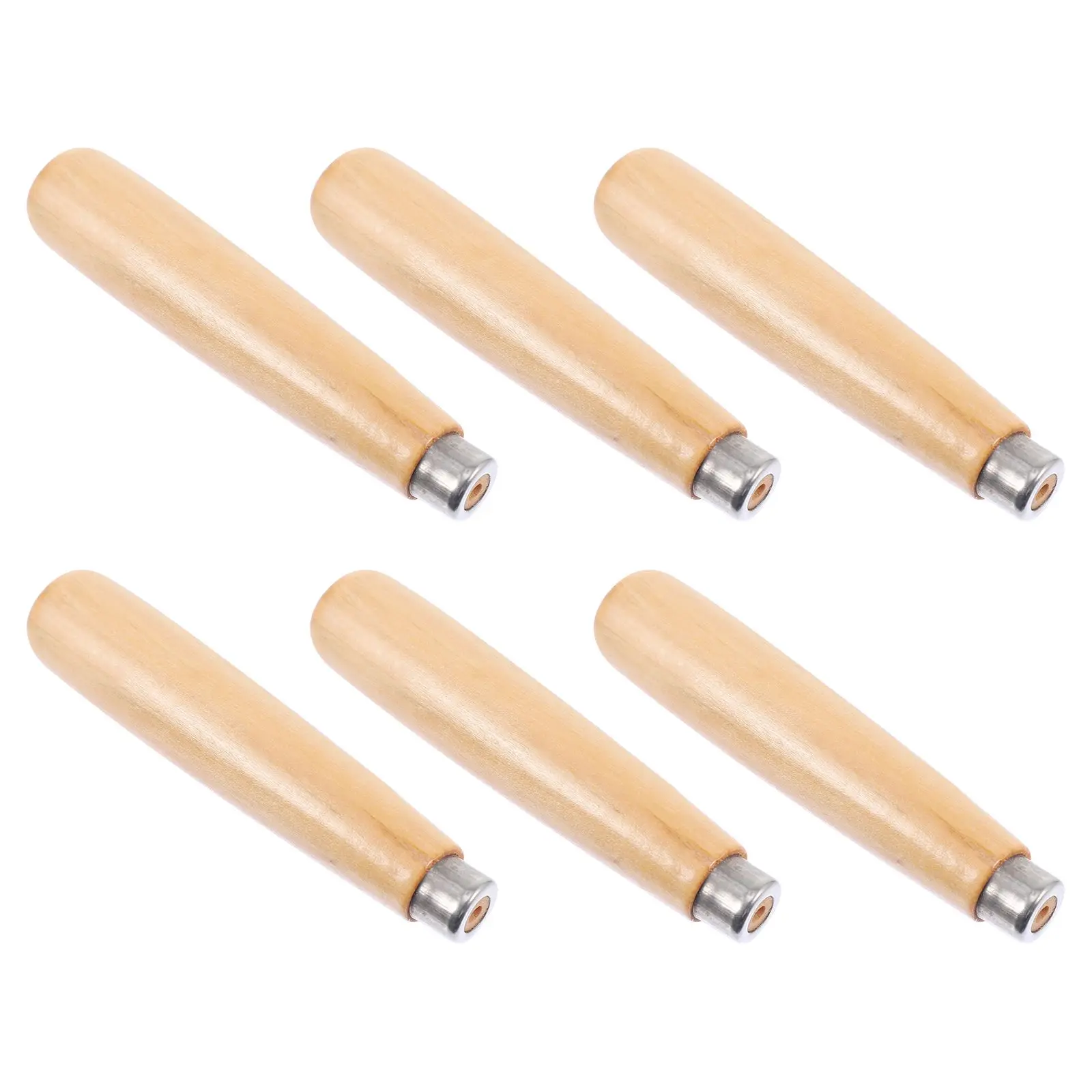 6 Pcs Wooden Handle File Ergonomic Design Woodworking Tools Universal Accessory