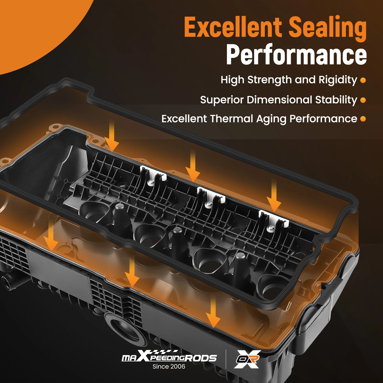 Penutup Katup dengan Kit Gasket & Baut untuk BMW 550i 650i 750i 750Li X5 4.8L 2002-2010 11127522159