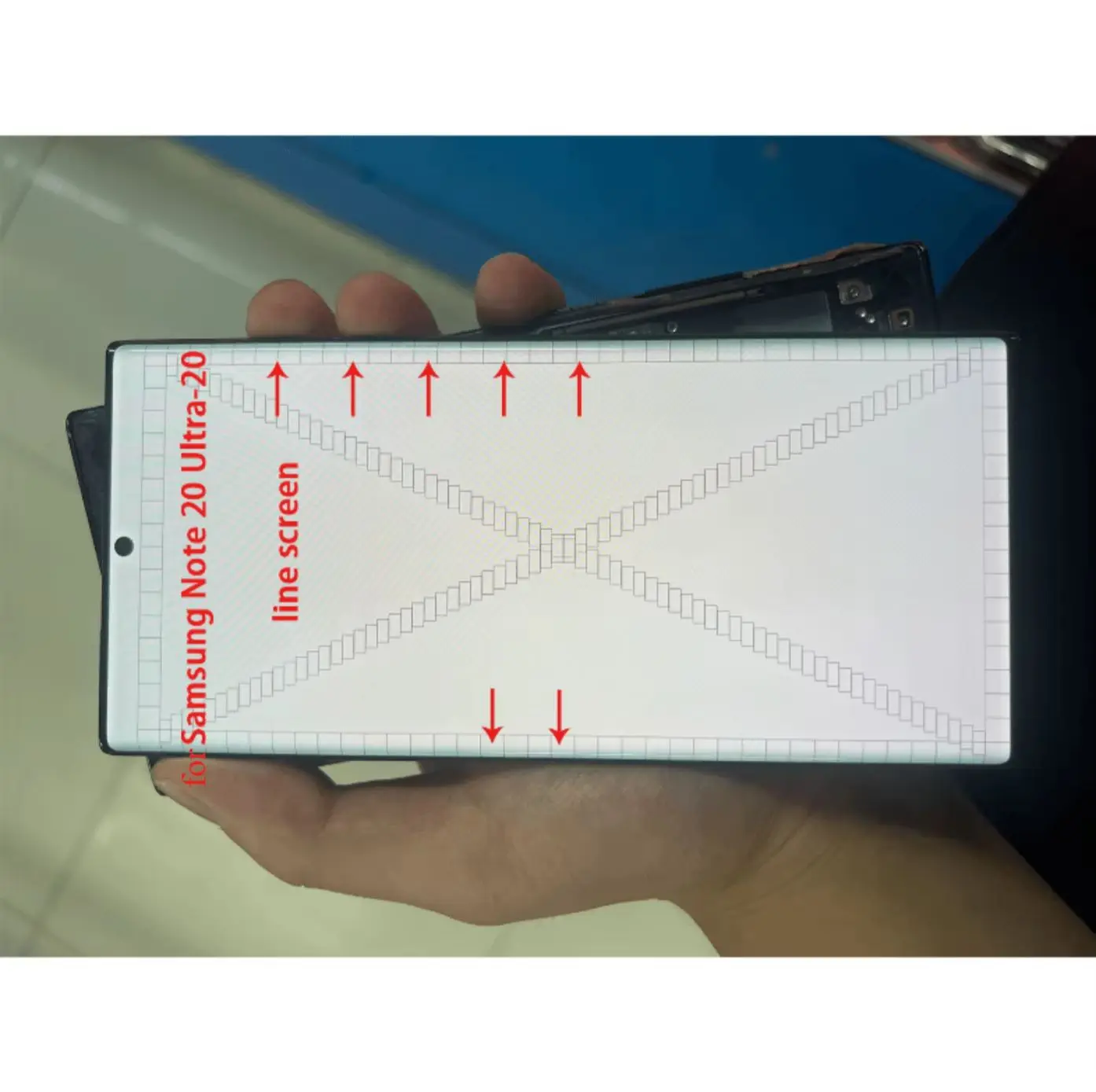 With Dot Line Burn LCD For Samsung Note 20 Ultra N986F N986B With defects  LCD Display Touch Screen Display Screen Parts