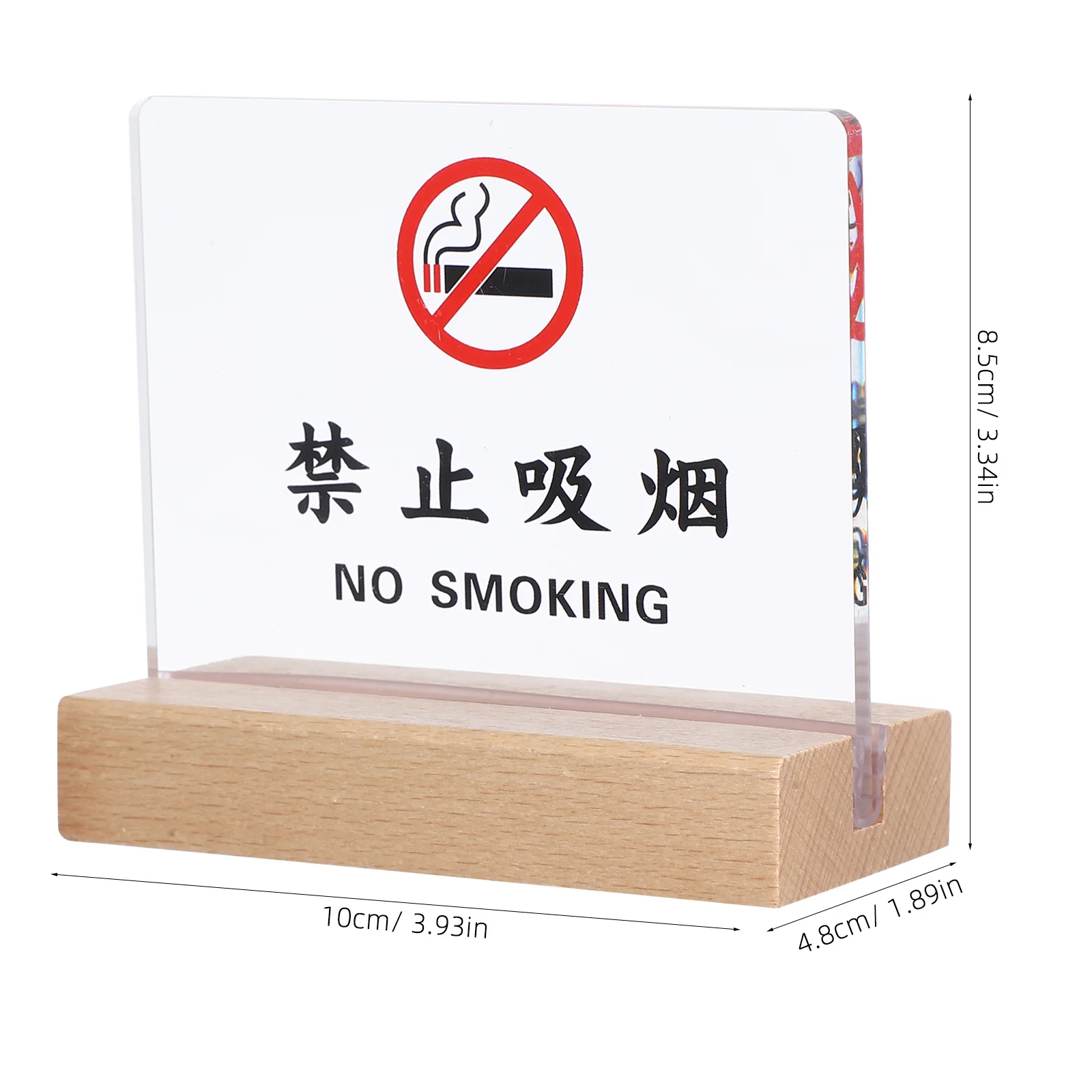 لا توجد طاولة التدخين، أكريليك، فنادق الأعمال، المقاهي، تصميم أنيق، محمول، خفيف الوزن، أبعاد قياسية، مكتب غير دخان