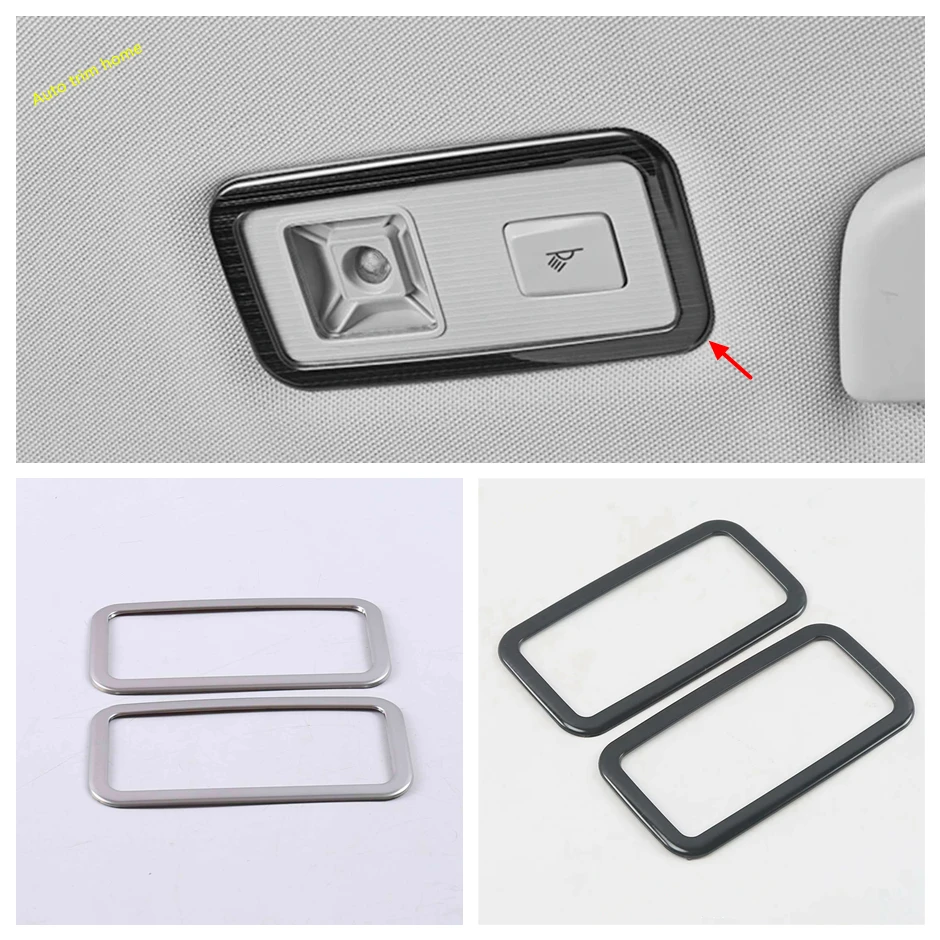 Rear Reading Light Lamp Decoration Frame Cover Trim Fit For Volkswagen T-Roc T Roc 2018 - 2023 Car Accessories