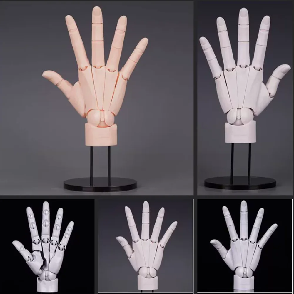 

1:1 Hand Joint Finger Bionic Action Figure Left Right Hand Simulation Draw Sketch Art Painting Anime Body Movable Hand Model