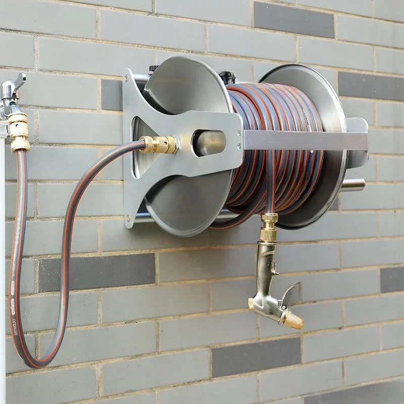 Hot sales Wall-Mounted Car Washing Gun High Pressure Household Supercharged Watering Nozzle Hose Water Pipe Organizer Coil Tube