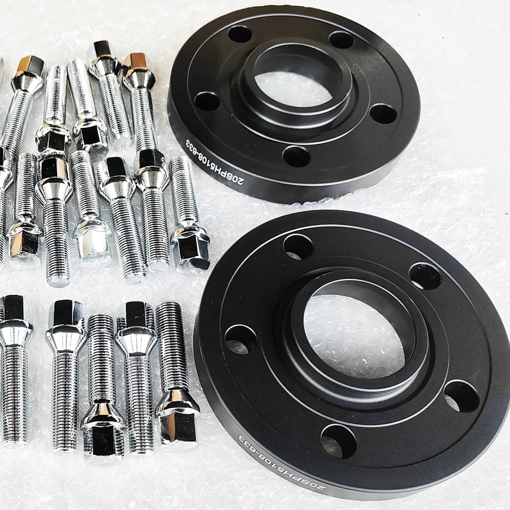 2PC 20mm PCD 5x108 Hubcentric Hole 63.3mm Wheel Tire Accessories Car Wheel Spacer Cone thread 14*1.5 for Ford Edge /Galaxy|S-max
