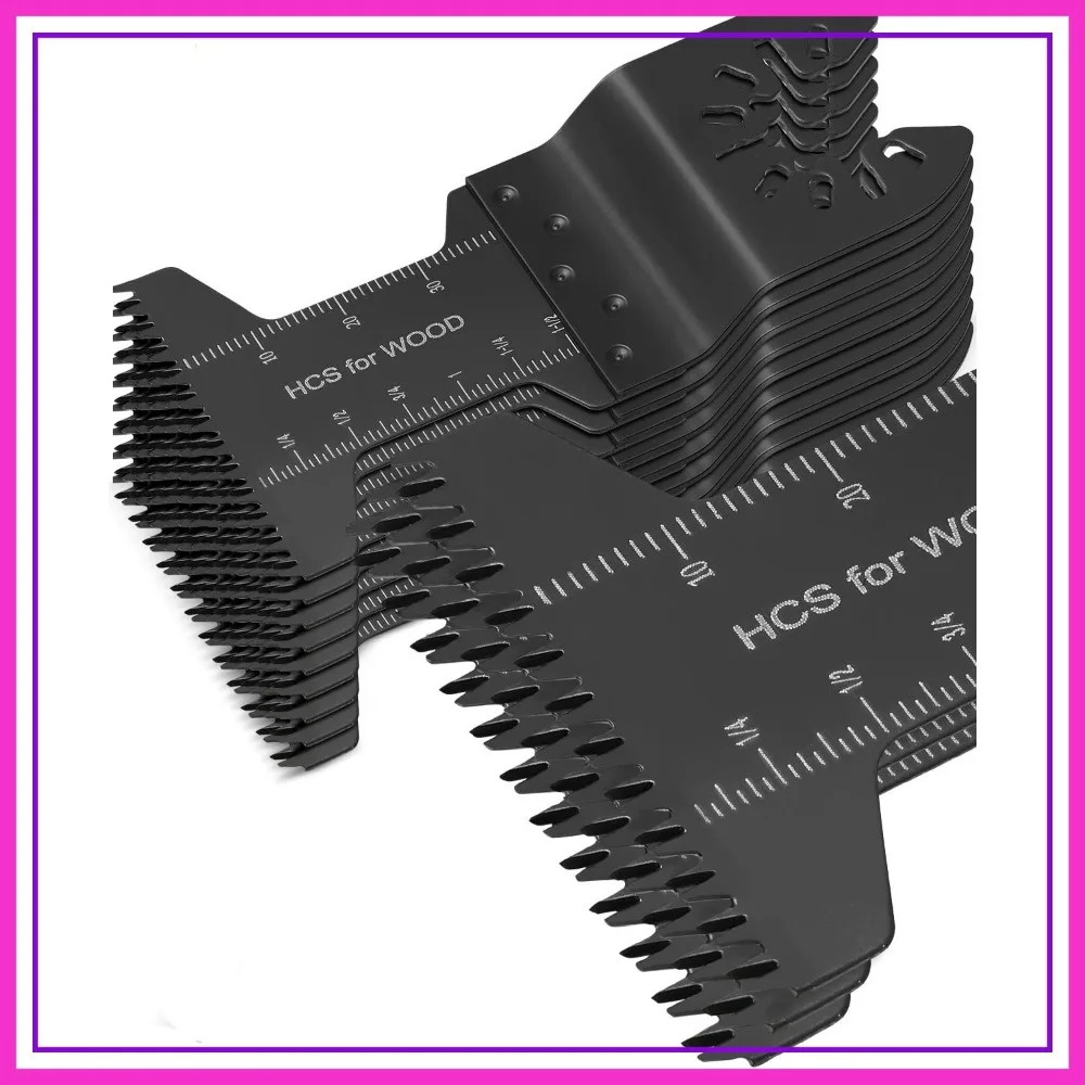 

60pcs Oscillating Saw Blades, Japanese Long Teeth, Quick Release Multi Tool Blades for Wood & Plastics, Universal Fit