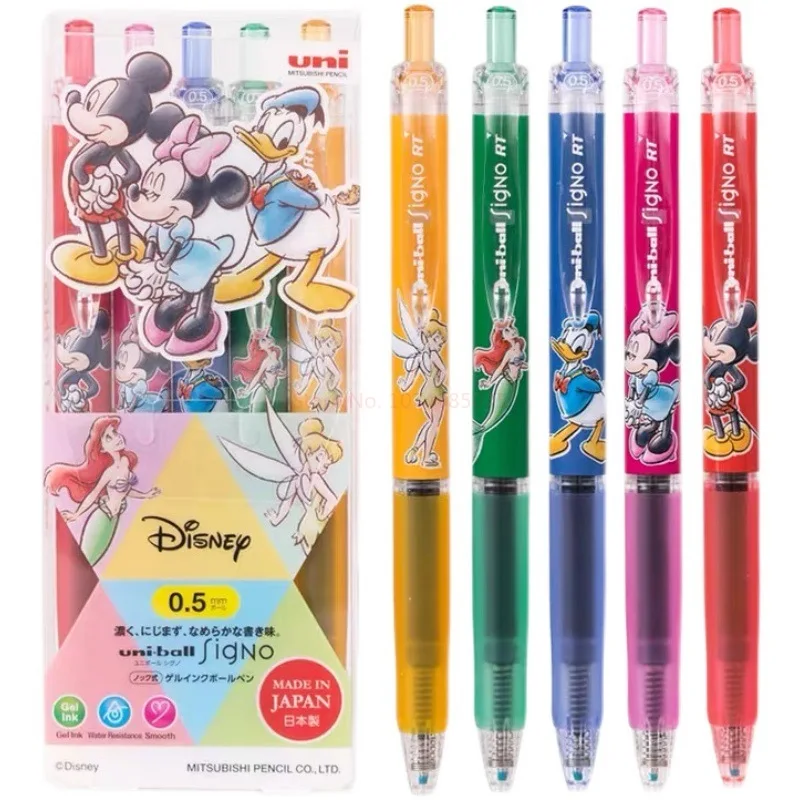 Disney Smooth Gel Pen Cartoon Cute Mickey Minnie 0.5mm Press The Signature Pen Beautifully Packaged Student Stationery Wholesale