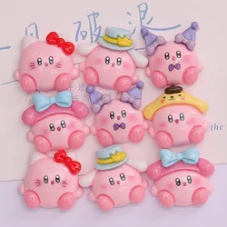 5pcs Bandai Cartoon Kirby Poyo Animals Flatback Resin Charms Crafts Embellishments Diy Cabochons Decoration Accessories