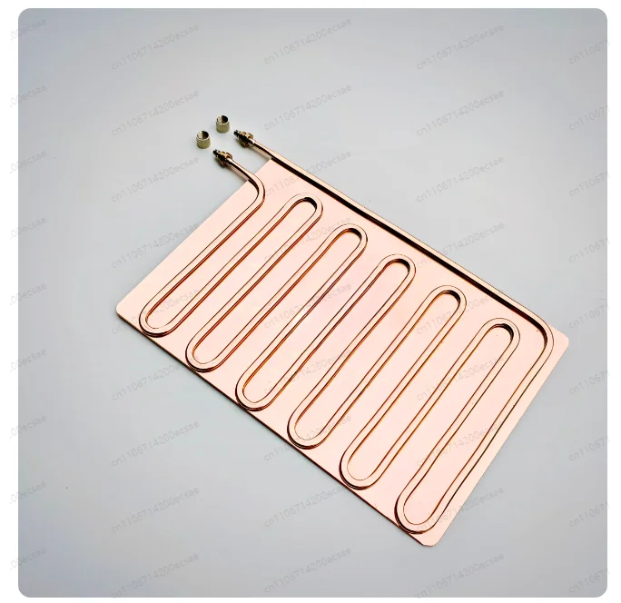 150x220mm Copper Liquid Cooling Plate | 1.5mm Thick DIY Water Cooling Film for Tablet & Phone Semiconductor Cooling