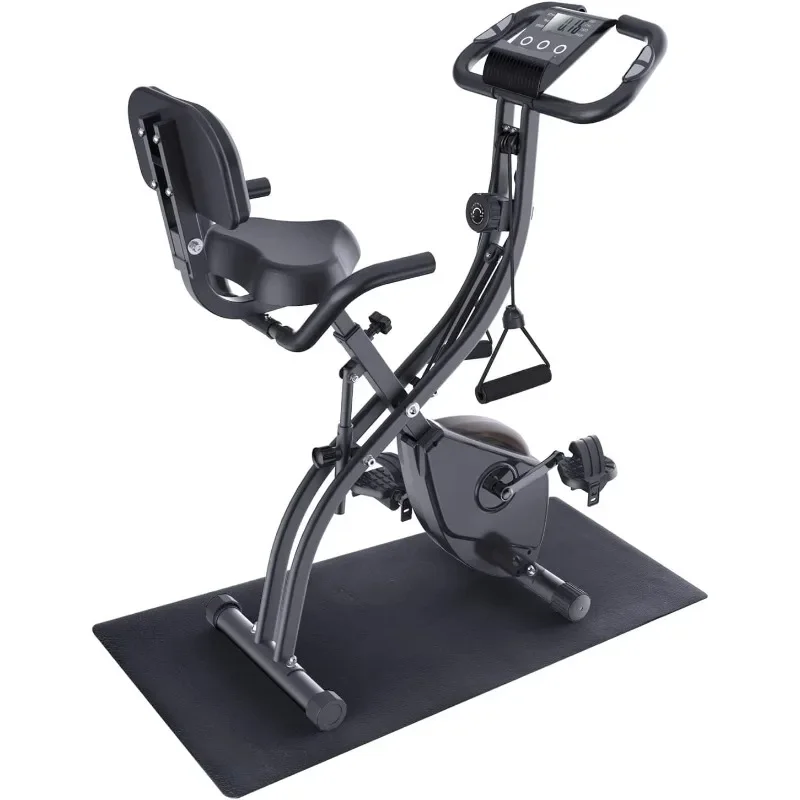 Foldable Exercise Bike Stationary Bike, Sportneer 4 in 1 Indoor Cycling Bike with 16 Level Magnetic Resistance Training