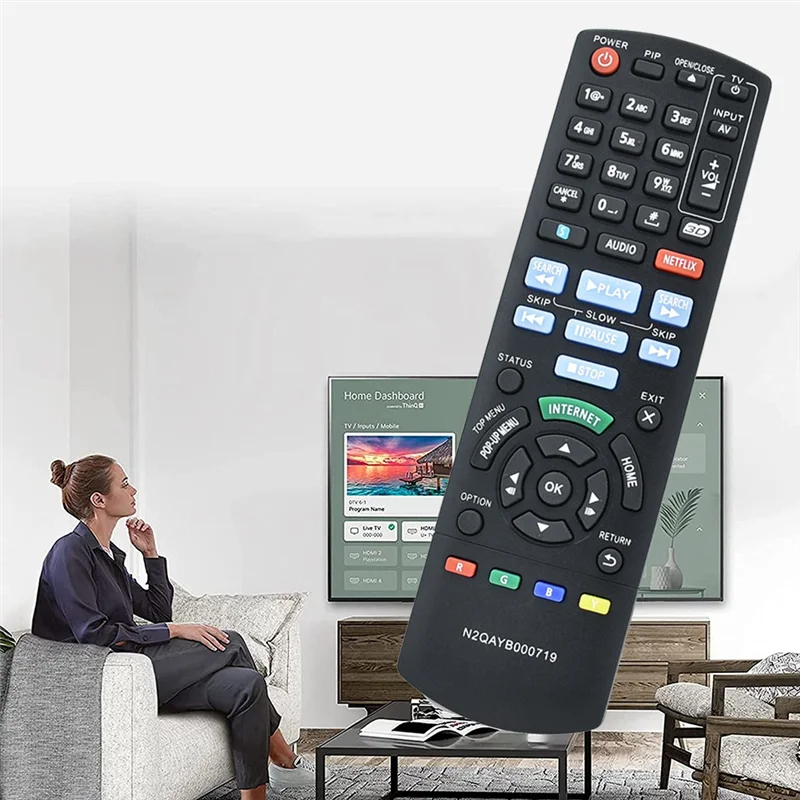 N2QAYB000719 Remote Control for Panasonic Blu Ray Disc Player DMP-BDT220 DMP-BDT120 BDT220C Remote Control Replacement