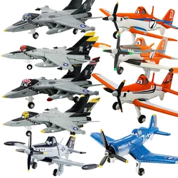 Disney Pixar Planes No.7 Dusty Crophopper Echo Bravo Fighter Schipper Vliegtuigen Metalen Vliegtuig Model Speelgoed Voor Jongen Kerst Cadeau