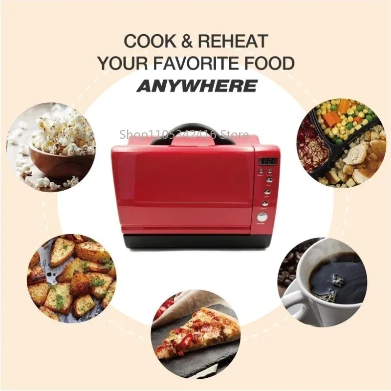 7L Portable Food Heater AC100-240V DC12V/24V Electric Lunch Box Microwave Oven for Car Truck Camping RV