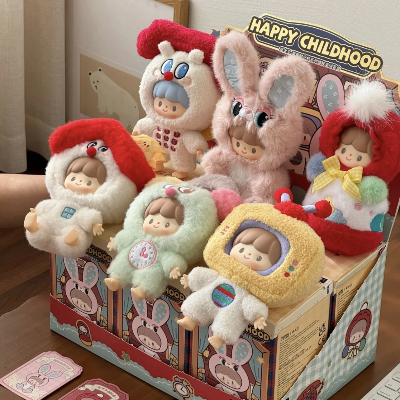 

2025 Zzoton Happy Childhood Series Blind Box Lovely Vinyl Plush Doll Fashion Bag Pendant Mystery Box Toy Ideal Kid Birthday Gift