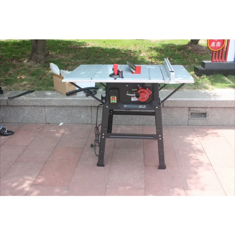 Serra de mesa multifuncional para carpintaria, 10 polegadas, cortador de mesa, ferramenta elétrica, decoração, motosserra sem poeira