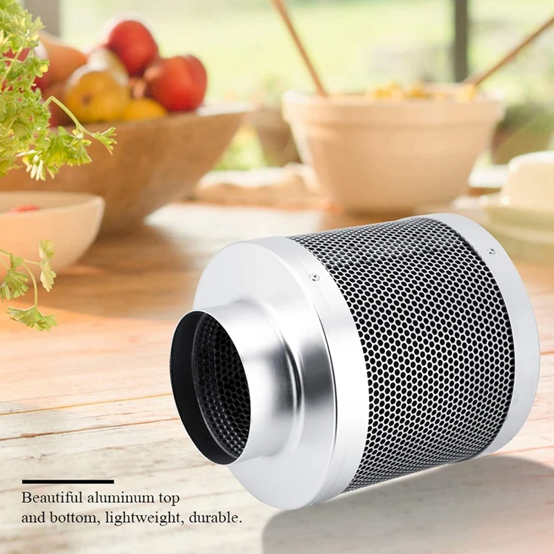 4 Inch Air Carbon Filter With Charcoal Air Purifier Grow Tent Kits Odor Control Ventilation