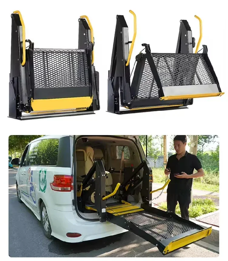 Commercial Vehicle Nanny Car Truck Rear Disabled Electric Folding Ramp Wheelchair Lift Platform Bus Wheelchair Lift