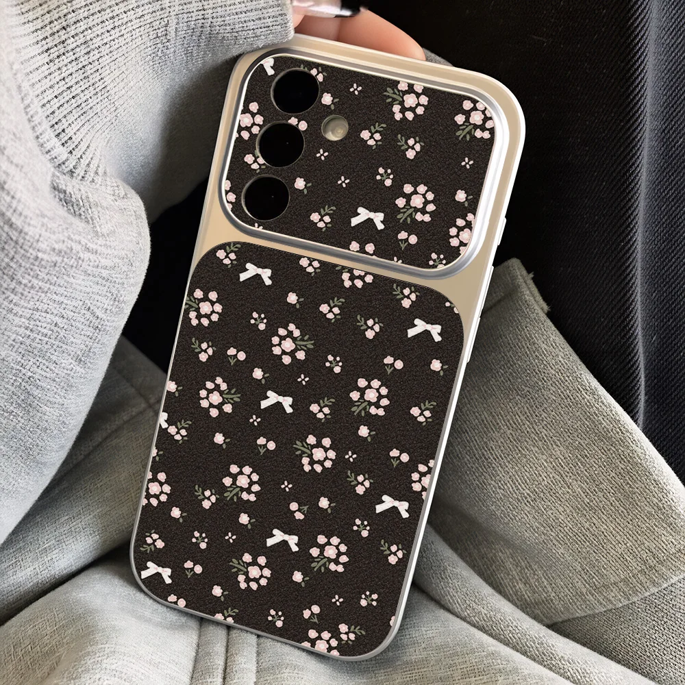 Niedliche Blumen-Handyhülle für Samsung A57 A16 A17 A56 5G A27 A37 A07 A55 A54 A36 A26 S23 S24 S25 S26 Ultra mit Lanyard und Standfunktion