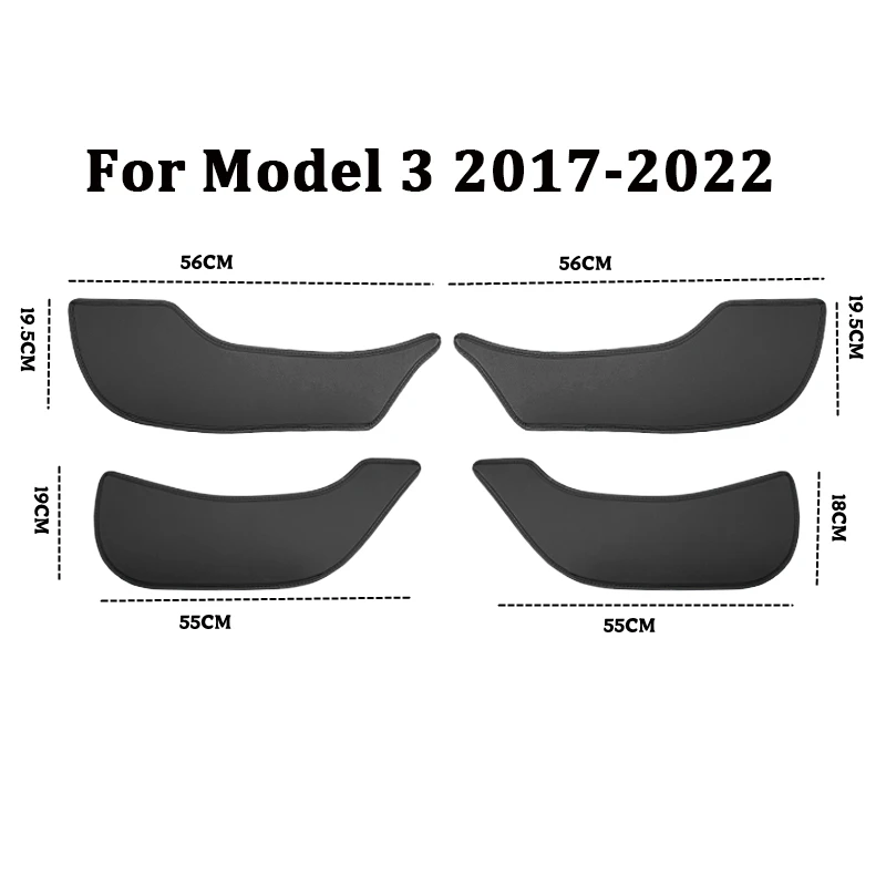 Auto Tür Anti-Kick Pads Für Tesla Für Modell Y/3 PU Leder Seite Tür Panel Schutz Anti-schmutzig Pad Auto Innen Dekoration – Detail 7