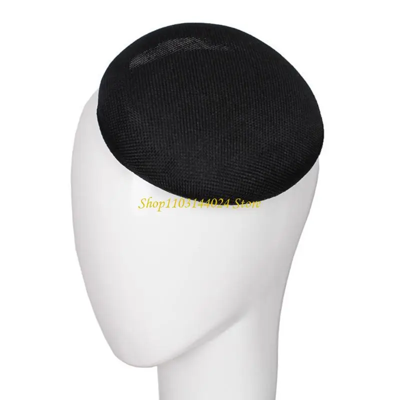 N5KE Sinamay Fascinator Base for Women DIY Headwear Millinery Party Hat Base Breathable Round Support Fascinators Accessories