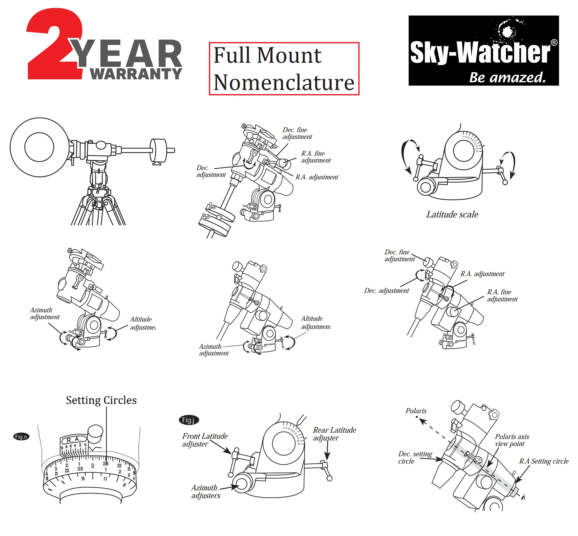 Imagem -05 - Sky Verer-deluxe Equatorial Mount Base com Tripé de Alumínio 20448