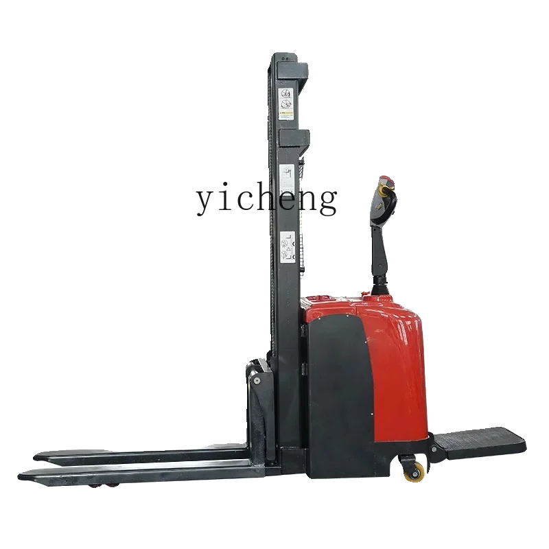 

Electric Forklift Station Driving All-Electric Forklift Walking Hydraulic Lifting Trucks Loading and Unloading Forklift